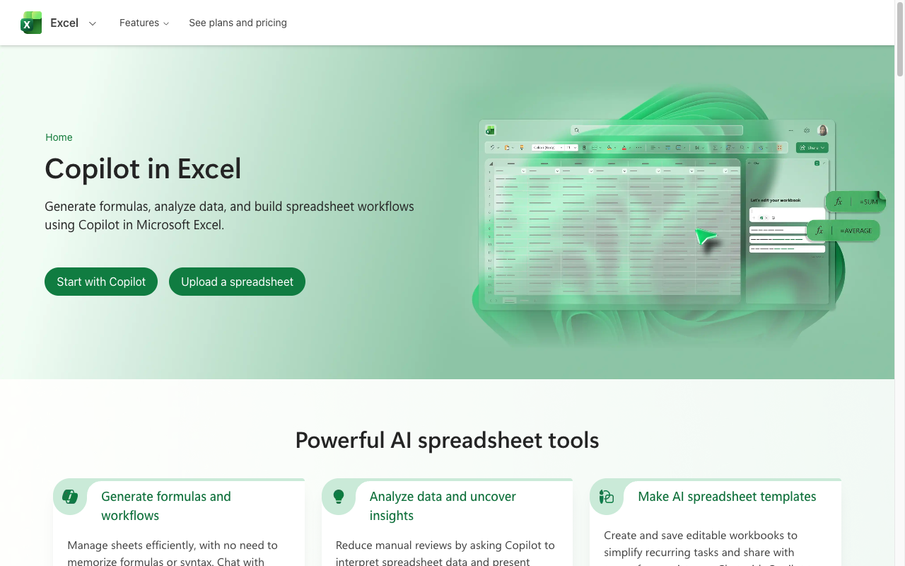 スクリーンショット - Microsoft Copilot in Excel