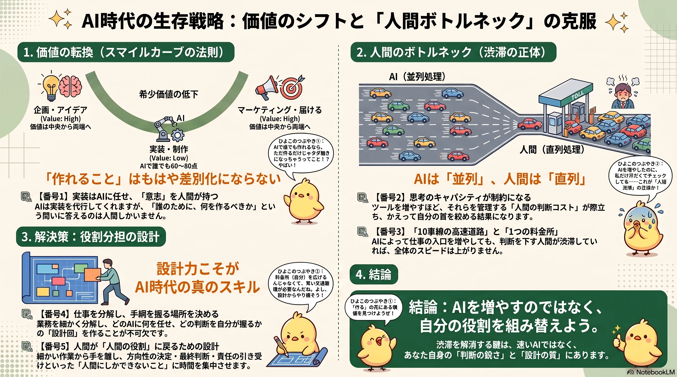 誰でも作れる時代に価値はどこへ移るか（図解）