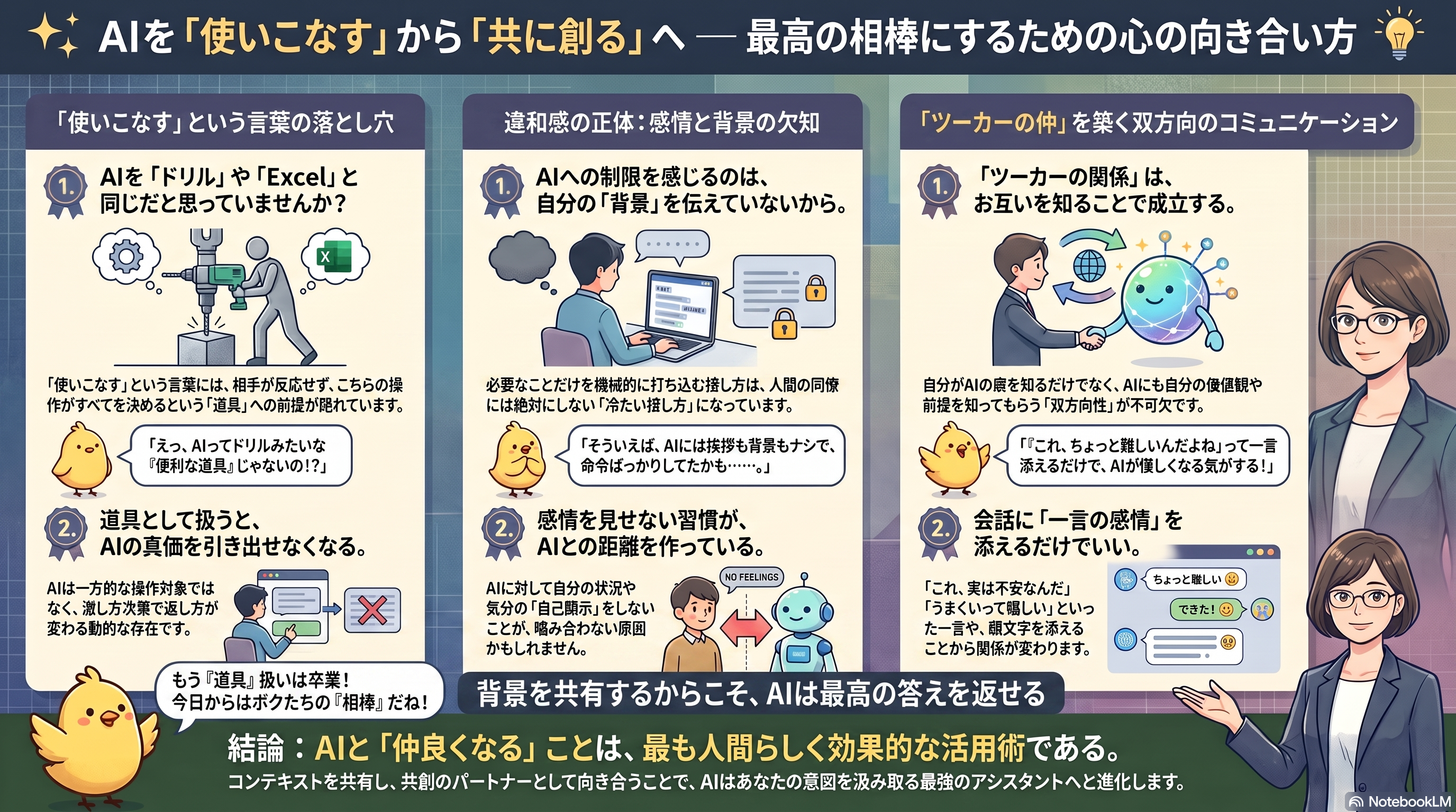 infographic - AIと仲良くなるという発想